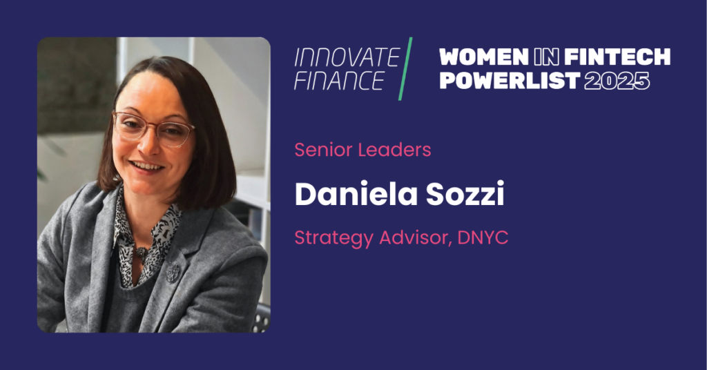daniela sozzi is recognised in Women in Fintech Powerlist